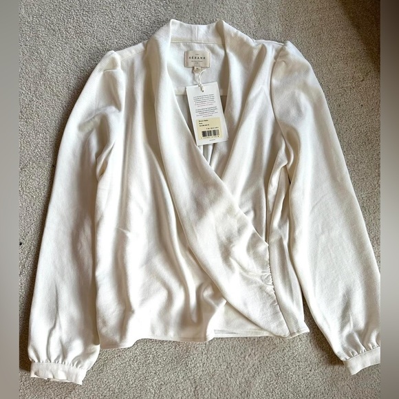 Sézane Abelia top in Ecru, size 36 - Picture 2 of 5